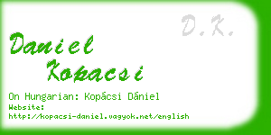 daniel kopacsi business card